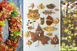 Jesenné dekorácie z listov: Jednoduché nápady aj na tvorenie s deťmi